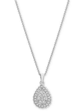 DIAMOND TEAR DROP NECKLACE